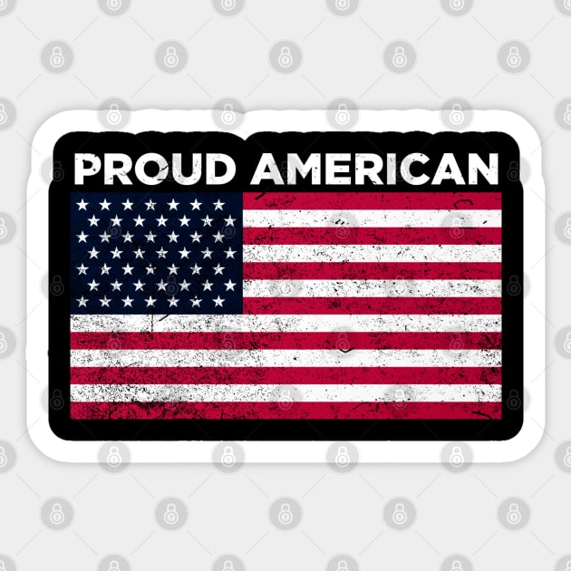 Proud American Sticker by Printnation